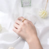 Wholesale Women's S925 Sterling Silver Goldplated Twist Geometric Ring