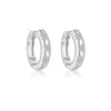 Wholesale Women's S925 Sterling Silver Heart Geometric Fashion Earrings With Platinum And 18K Gold Electroplating