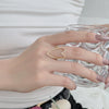 Wholesale Women's S925 Sterling Silver Heart Hollow Ring With Full Zircon Inlaid And Electroplating