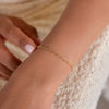 Wholesale Women's S925 Sterling Silver Heart Knot Geometric Bracelet Electroplated