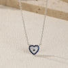 Wholesale Women's S925 Sterling Silver Heart Pendant Clavicle Chain With Electroplating And Light Luxury Style