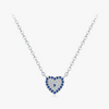 Wholesale Women's S925 Sterling Silver Heart Pendant Clavicle Chain With Electroplating And Light Luxury Style
