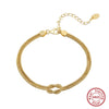 Wholesale Women's S925 Sterling Silver Heart Shape Bracelet