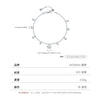 Wholesale Women's S925 Sterling Silver Heart Shape Imitation Diamond Tassel Pendant Bracelet