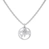 Wholesale Women's S925 Sterling Silver Heart Shape Pendant Clavicle Chain Necklace With Electroplating Design