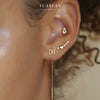 Wholesale Women's S925 Sterling Silver Heart Shaped Zircon Earrings Sweet Style