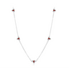 Wholesale Women's S925 Sterling Silver Heartshaped Colorful Zircon Inlaid Clavicle Chain Jewelry