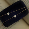 Wholesale Women's S925 Sterling Silver Heartshaped Diamond Love Bracelet