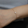 Wholesale Women's S925 Sterling Silver Heartshaped Diamond Love Bracelet
