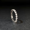 Wholesale Women's S925 Sterling Silver Heartshaped Fashion Diamond Ring With Electroplating