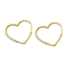 Wholesale Women's S925 Sterling Silver Heartshaped Fashion Exaggerated Polished Earrings