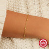 Wholesale Women's S925 Sterling Silver Heartshaped Love Fold Wear Bracelet With Electroplating Treatment