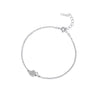Wholesale Women's S925 Sterling Silver Heartshaped Microinlay Bracelet Simple And Fashionable