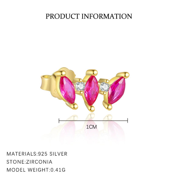 Wholesale Women's S925 Sterling Silver Heartshaped Zircon Earrings