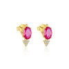 Wholesale Women's S925 Sterling Silver Heartshaped Zircon Earrings
