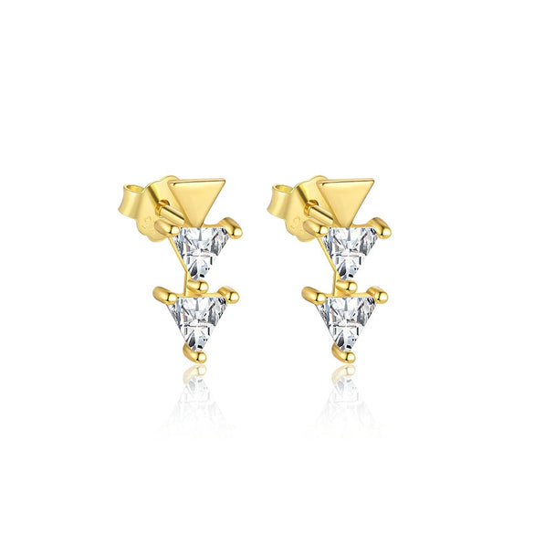 Wholesale Women's S925 Sterling Silver Heartshaped Zircon Earrings