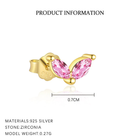 Wholesale Women's S925 Sterling Silver Heartshaped Zircon Earrings