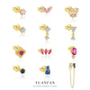 Wholesale Women's S925 Sterling Silver Heartshaped Zircon Earrings