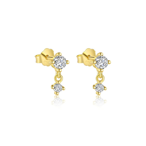 Wholesale Women's S925 Sterling Silver Heartshaped Zircon Earrings