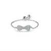Wholesale Women's S925 Sterling Silver Inlaid Zircon Adjustable Ring With Geometric Pattern And Seiko Craft