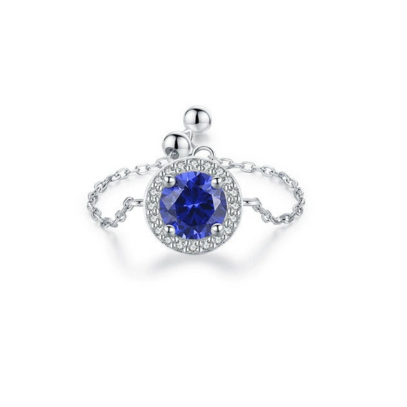 Wholesale Women's S925 Sterling Silver Inlaid Zircon Adjustable Ring With Geometric Pattern And Seiko Craft