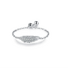 Wholesale Women's S925 Sterling Silver Inlaid Zircon Adjustable Ring With Geometric Pattern And Seiko Craft