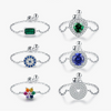 Wholesale Women's S925 Sterling Silver Inlaid Zircon Adjustable Ring With Geometric Pattern And Seiko Craft