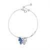 Wholesale Women's S925 Sterling Silver Insect Pattern Electroplated Butterfly Bracelet
