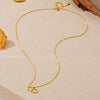 Wholesale Women's S925 Sterling Silver Interlocking Cut Out Heart Clavicle Chain Necklace With Electroplating In Retro Stylish And Classic Design