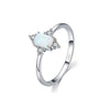 Wholesale Women's S925 Sterling Silver Light Luxury Geometric Earrings Set With Precious Stones
