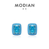 Wholesale Women's S925 Sterling Silver Light Luxury Geometric Imitation Diamond Earrings