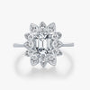 Wholesale Women's S925 Sterling Silver Luxury Diamond Ring With Electroplating