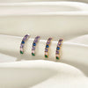 Wholesale Women's S925 Sterling Silver Micro Inlaid Zircon Geometric Earrings With Electroplating Treatment