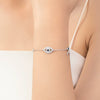 Wholesale Women's S925 Sterling Silver Microinlaid Devil's Eye Bracelet