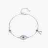 Wholesale Women's S925 Sterling Silver Microinlaid Devil's Eye Bracelet