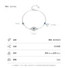 Wholesale Women's S925 Sterling Silver Microinlaid Devil's Eye Bracelet