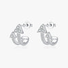 Wholesale Women's S925 Sterling Silver Microinlaid Double Arrow Earrings Light Luxury Niche Design