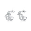 Wholesale Women's S925 Sterling Silver Microinlaid Double Arrow Earrings Light Luxury Niche Design