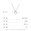 Wholesale Women's S925 Sterling Silver Microinlaid Hollow Heartshaped Love Clavicle Necklace