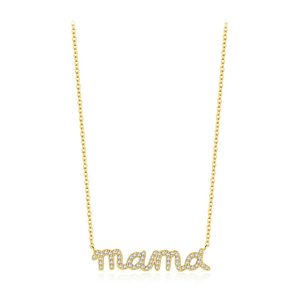 Wholesale Women's S925 Sterling Silver Microinlaid Letter Clavicle Chain Necklace