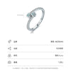 Wholesale Women's S925 Sterling Silver Microinlaid Zircon Heart Love Ring Sweet Simple Design