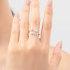 Wholesale Women's S925 Sterling Silver Microinlaid Zircon Leaf Open Ring Simple Fashion Finger Ring