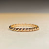 Wholesale Women's S925 Sterling Silver Minimalist Irregular Bead Texture Round Ring With Electroplating