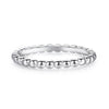Wholesale Women's S925 Sterling Silver Minimalist Irregular Bead Texture Round Ring With Electroplating
