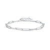 Wholesale Women's S925 Sterling Silver Minimalist Irregular Hammer Design Cold Style Niche Bracelet With Electroplating