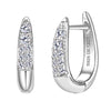 Wholesale Women's S925 Sterling Silver Moissanite Earrings Geometric Style With Letters Numbers Text Electroplated