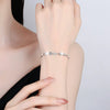 Wholesale Women's S925 Sterling Silver Moissanite Five Leaf Clover Fashion Ol Style Bracelet