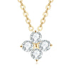 Wholesale Women's S925 Sterling Silver Moissanite Four Leaf Clover Geometric Fashion Necklace O Chain