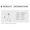 Wholesale Women's S925 Sterling Silver Moissanite Four Leaf Clover Geometric Fashion Necklace O Chain