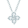 Wholesale Women's S925 Sterling Silver Moissanite Four Leaf Clover Geometric Fashion Necklace O Chain